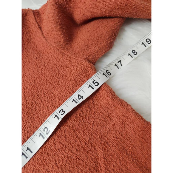 Madewell Womens Blouse Orange Long Sleeve V Neck Tie Front XXS - Picture 3 of 6